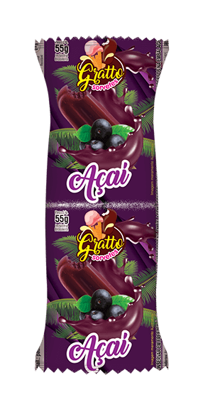 picole cremoso de acai gratto