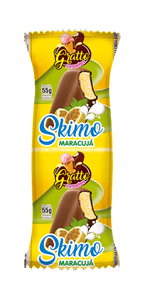 picole skimo maracuja e chocolate com cobertura gratto